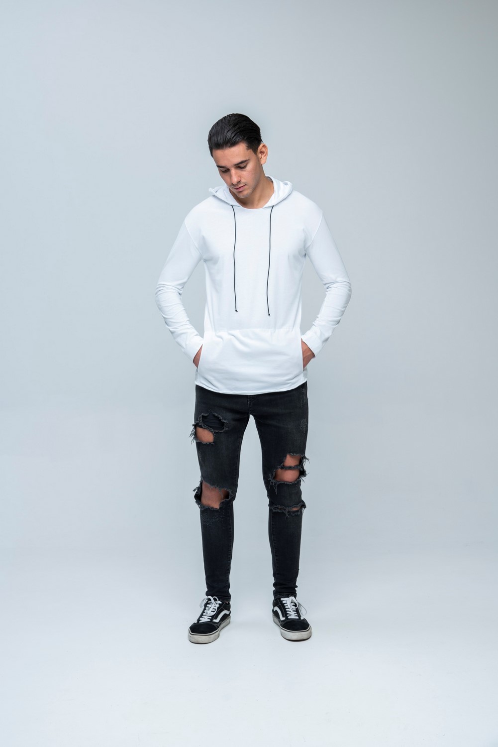 LS Carbon Hoodie White