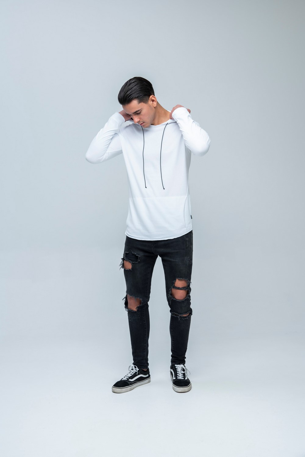 LS Carbon Hoodie White