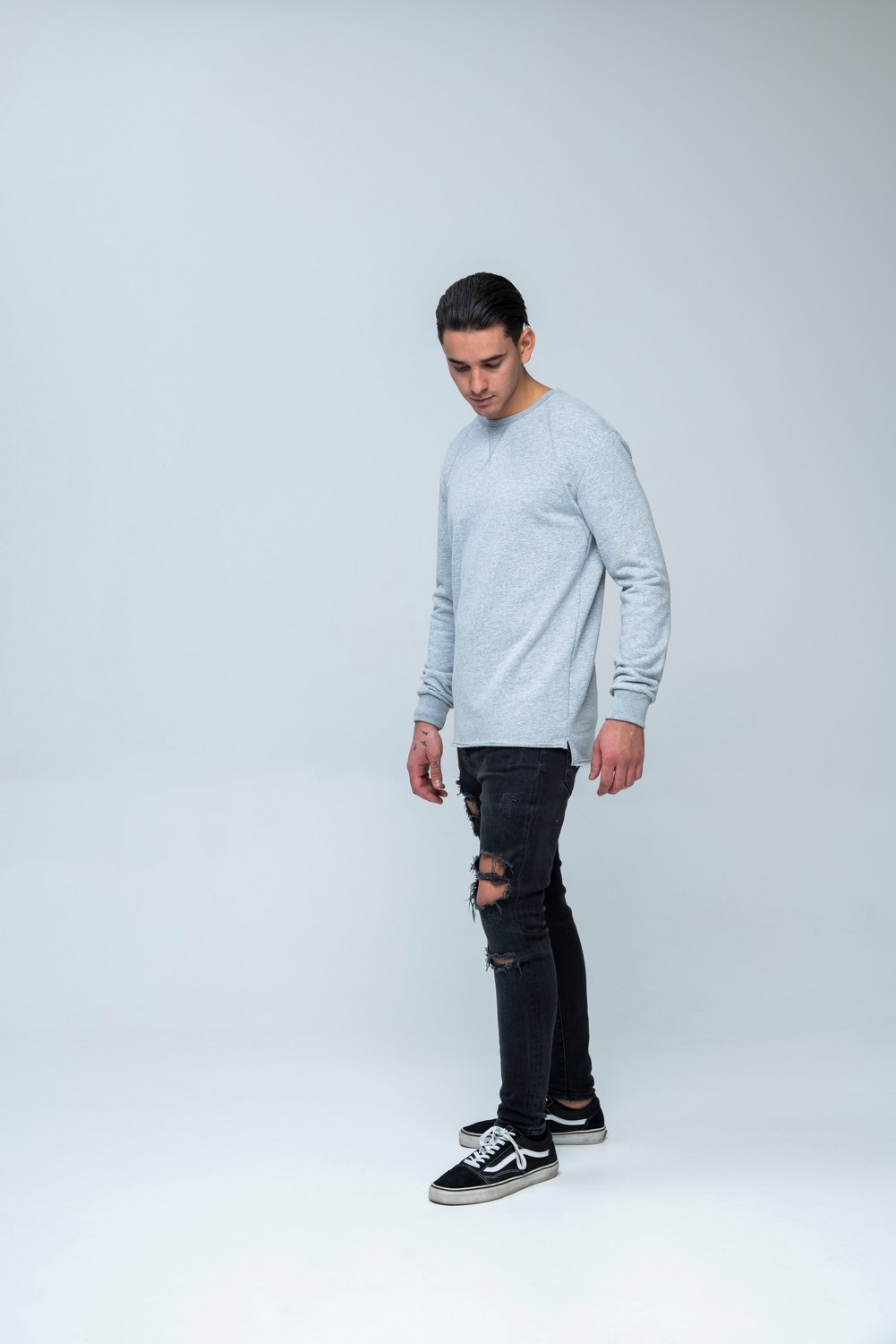 LS Reglan Sweat Grey Melange