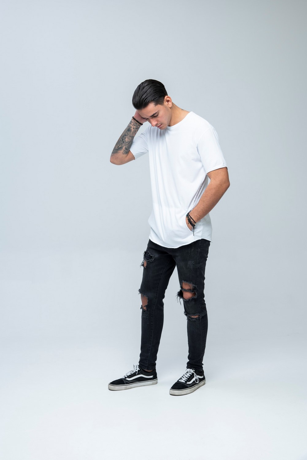 SS Carbon Pocket Tee White