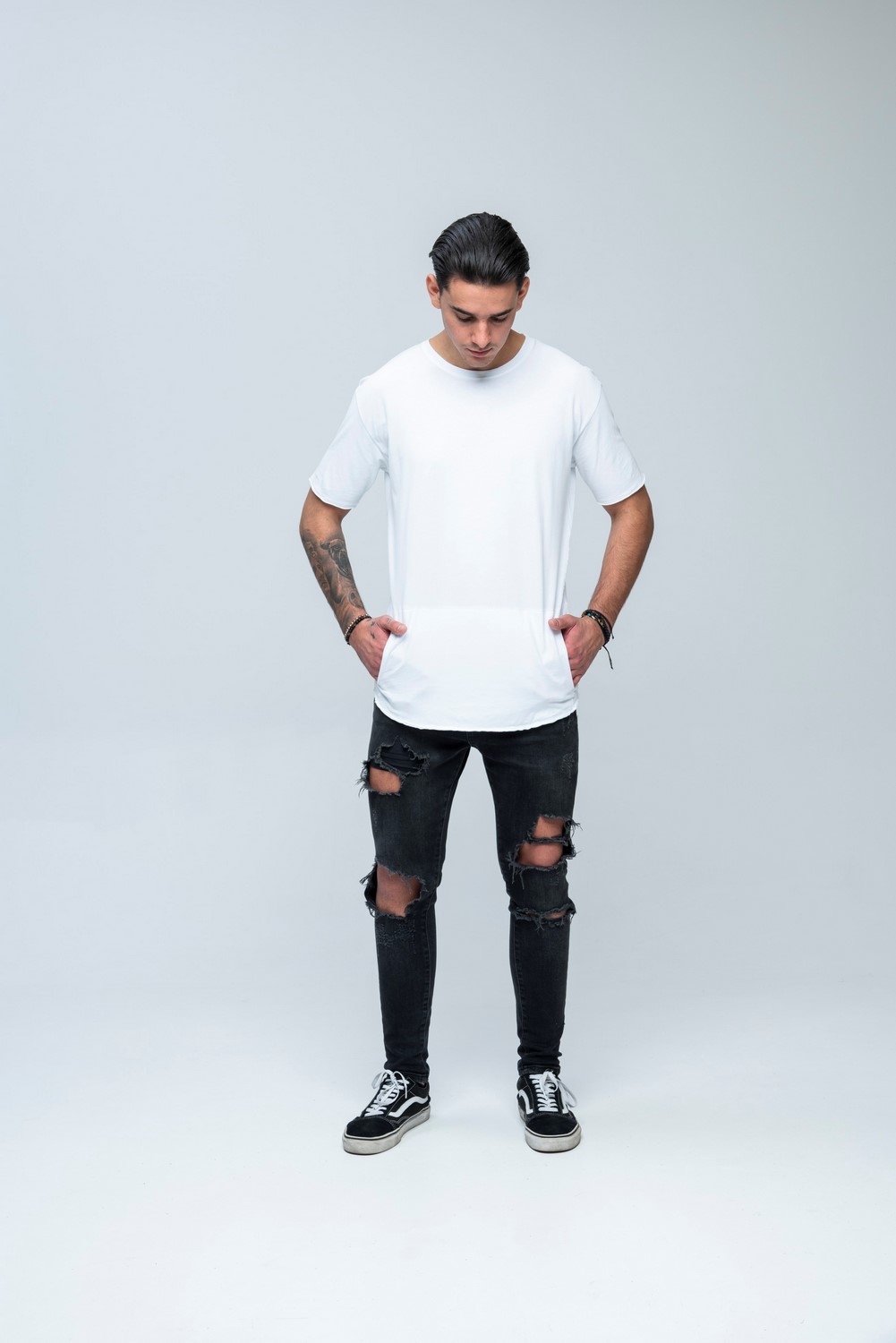 SS Carbon Pocket Tee White