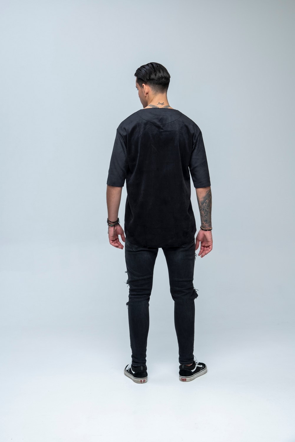 SS Velour Sweat Black