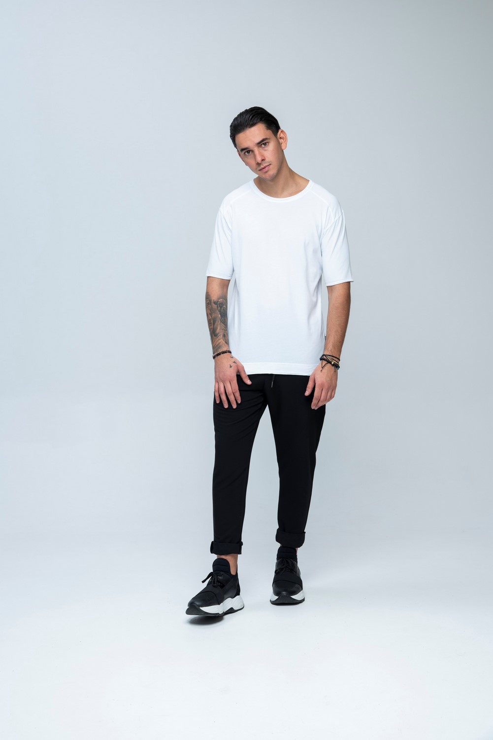 SS Reglan Carbon Tee White