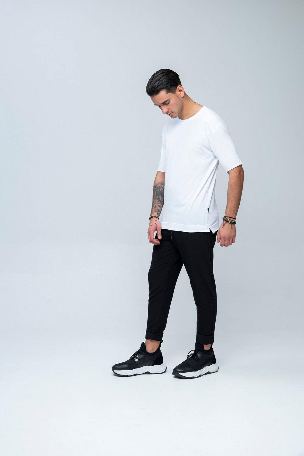 SS Reglan Carbon Tee White