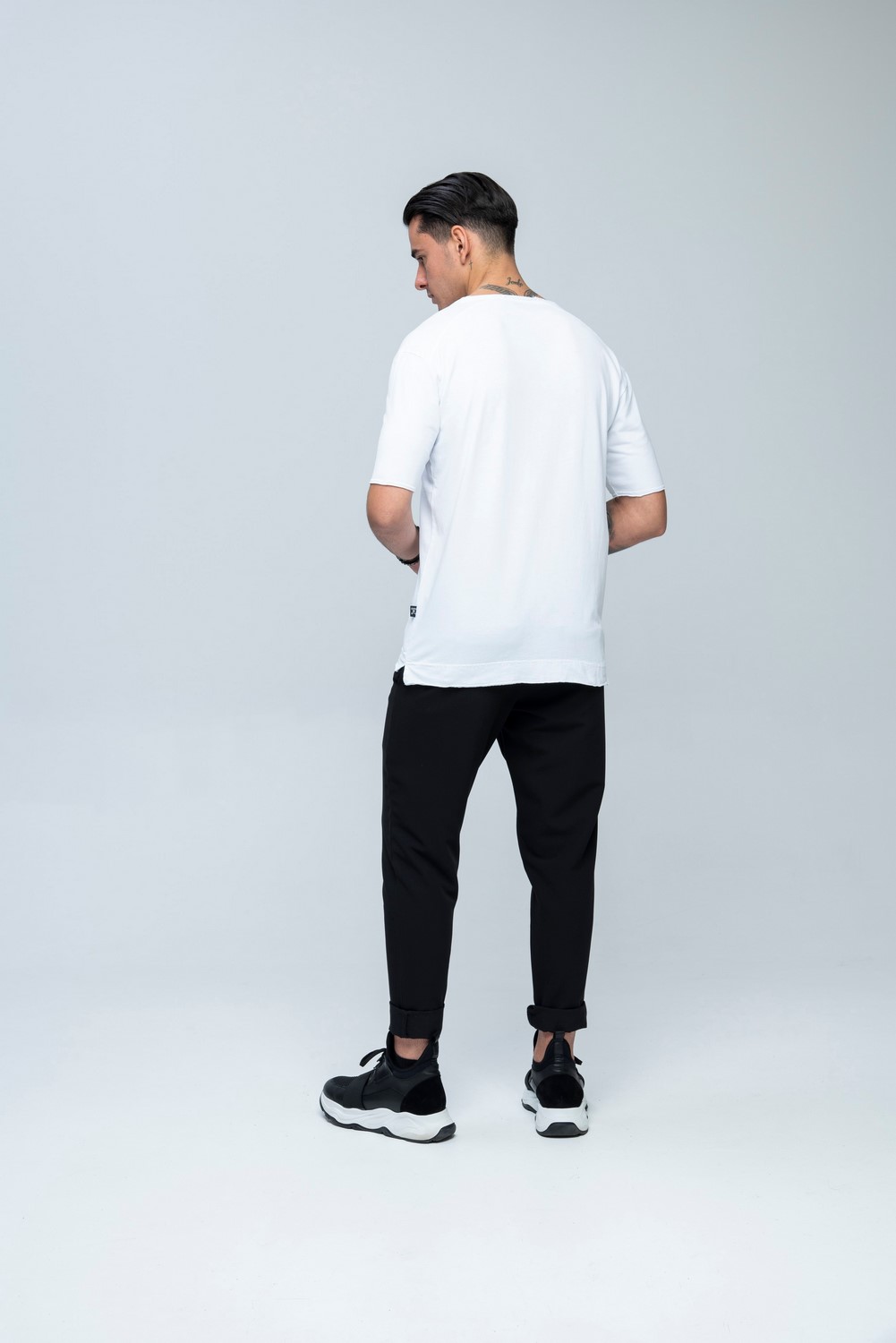 SS Reglan Carbon Tee White