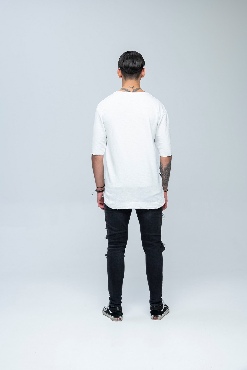 Sweat Slub 3/4 Tee White